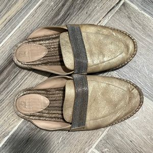 Brunello Cucinelli espadrille slippers with sparkly embellishment